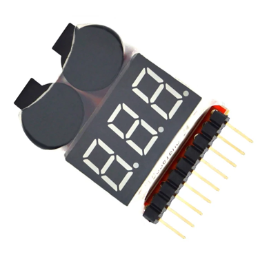 Low Voltage Buzzer Alarm Lipo Voltage Indicator Checker 2s 3s 4s 5s 6s 7s 8S