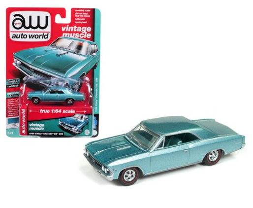 1966 Chevrolet Chevelle SS (Artesian Turquoise) 1:64 Scale Diecast