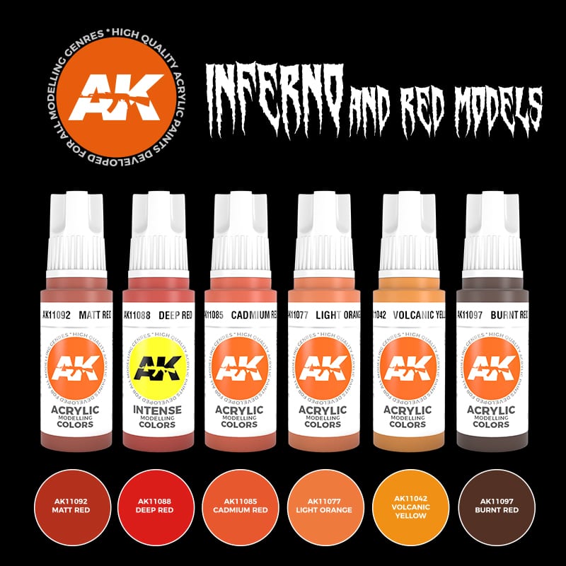 AK Interactive Acrylic Inferno And Red Creatures