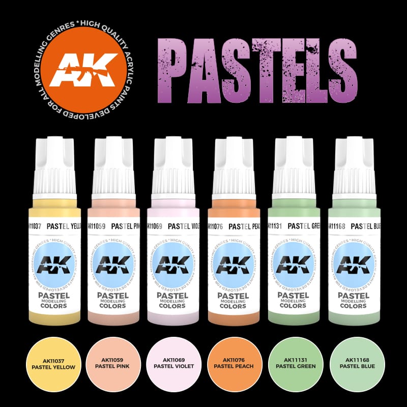 AK Interactive Acrylic Pastels Colours Set