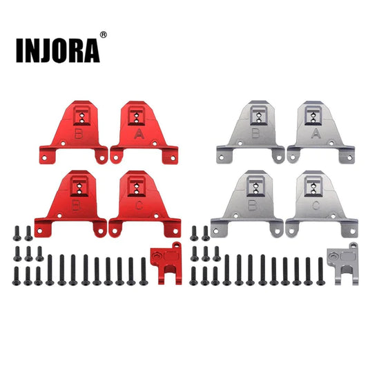 INJORA CNC Aluminum Alloy Front & Rear Shock Towers Mount For Traxxas TRX-4 8216
