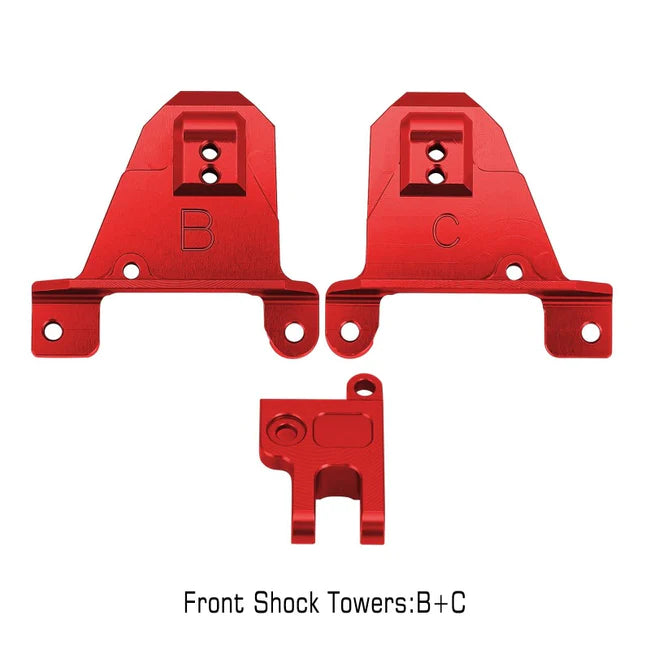 INJORA CNC Aluminum Alloy Front & Rear Shock Towers Mount For Traxxas TRX-4 8216