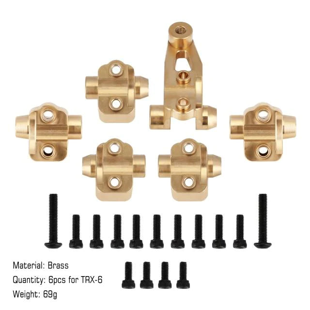 INJORA Aluminum Brass Axle Mount Set Suspension Links Stand for TRX-4 TRX-6