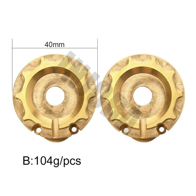 INJORA 95g 104g 113g Counter Weight Brass Outer Portal Drive Housing #8251 for TRX-4 TRX-6