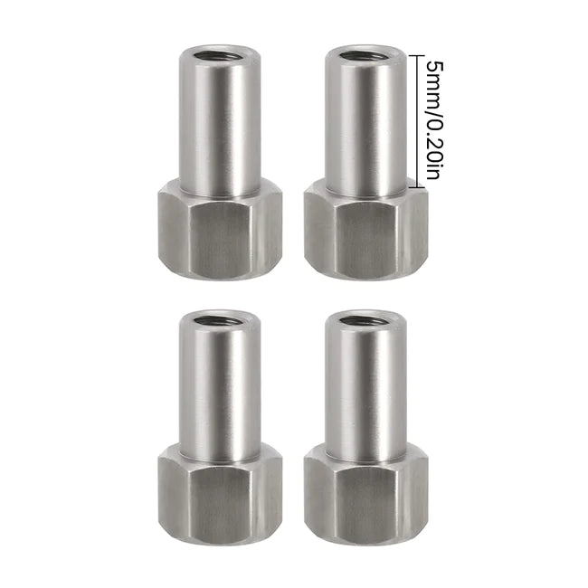 INJORA 4PCS 2/3/5mm M2 Long Nuts For 1/24 SCX24 Upgrade