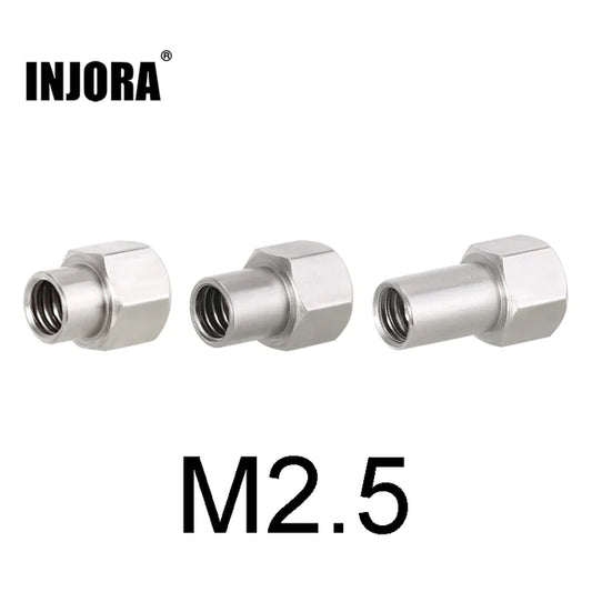 INJORA 4PCS 2/3/4.5mm M2.5 Long Nuts For 1/18 TRX4M