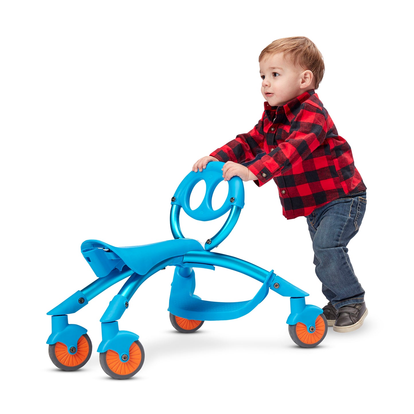 YBIKE - PEWI PUSH - RIDE ON/WALKER - BLUE