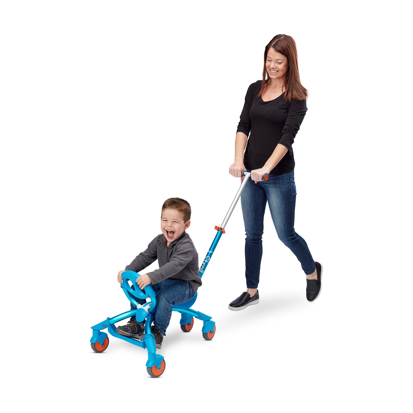 YBIKE - PEWI PUSH - RIDE ON/WALKER - BLUE