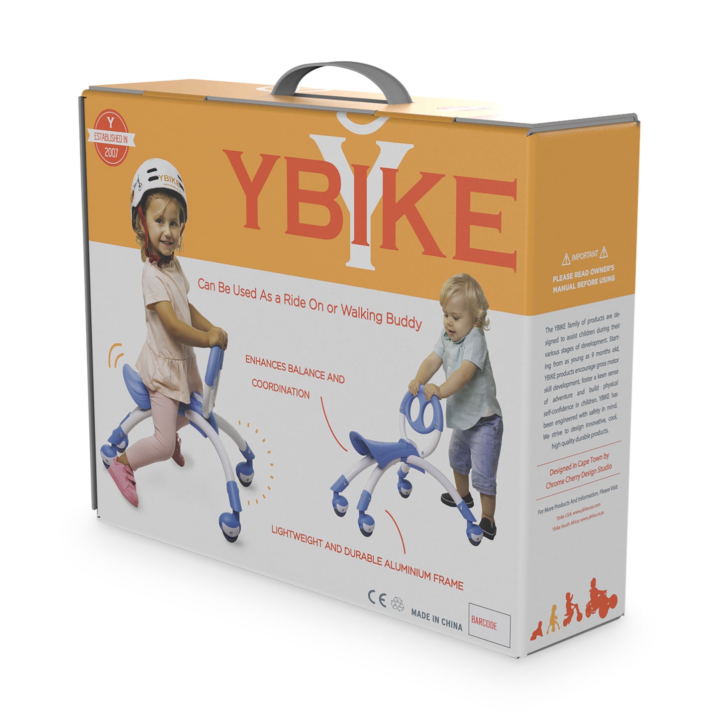 YBIKE - PEWI - RIDE ON/WALKER - RED