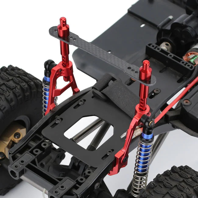 INJORA Front & Rear Extended Body Post Set Shell Mount Holder for Axial SCX10 II