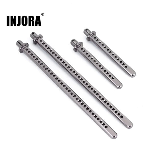 INJORA 4PCS Metal Extended Body Post Set Shell Mount for Axial SCX10 II