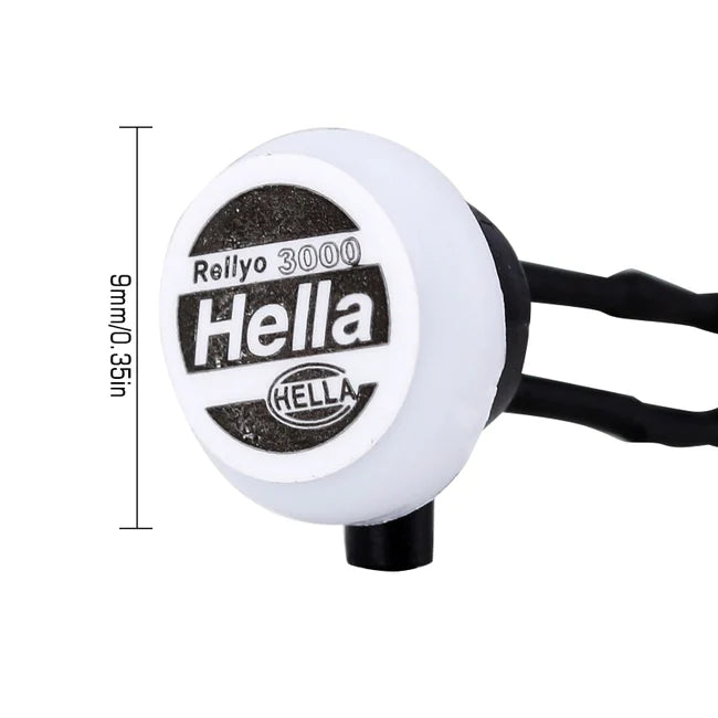 INJORA HELLA IPF Sticker LED Lights Square Round Headlights for Axial SCX24