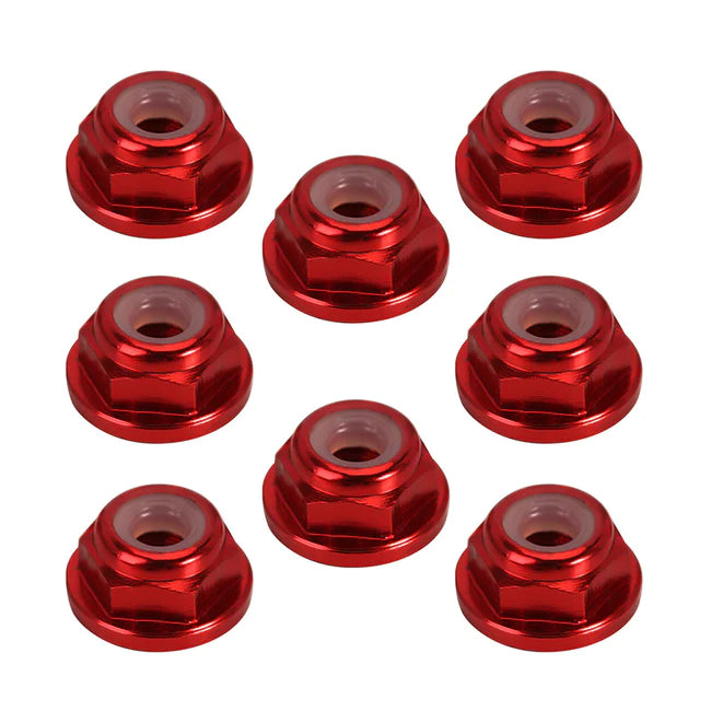 INJORA 8PCS M2 Wheel Lock Nuts Flange Nuts for SCX24