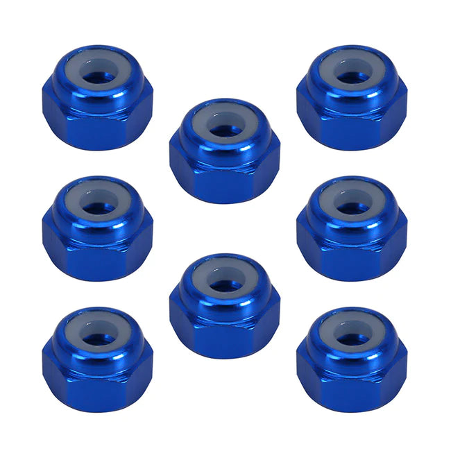 INJORA 8PCS M2 Wheel Lock Nuts Flange Nuts for SCX24