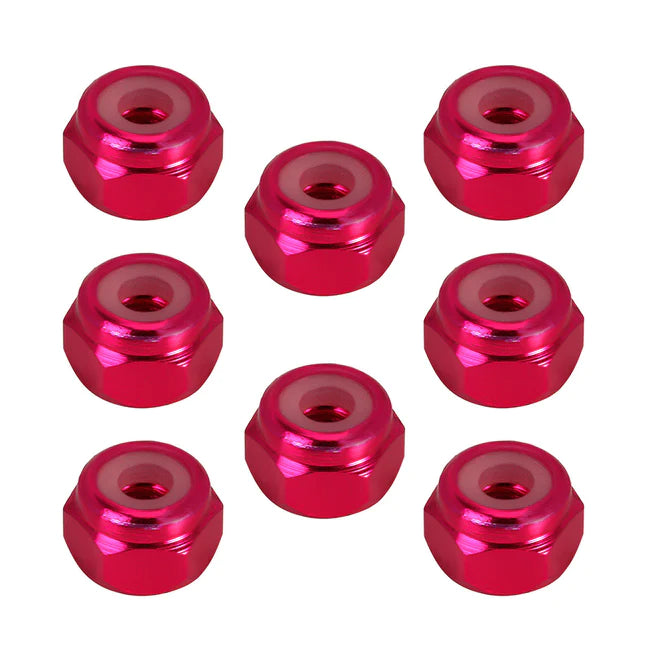 INJORA 8PCS M2 Wheel Lock Nuts Flange Nuts for SCX24