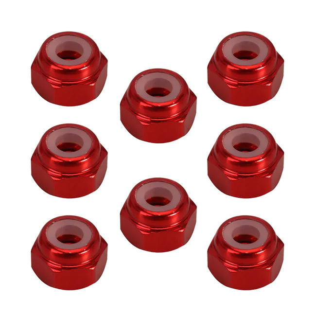 INJORA 8PCS M2 Wheel Lock Nuts Flange Nuts for SCX24