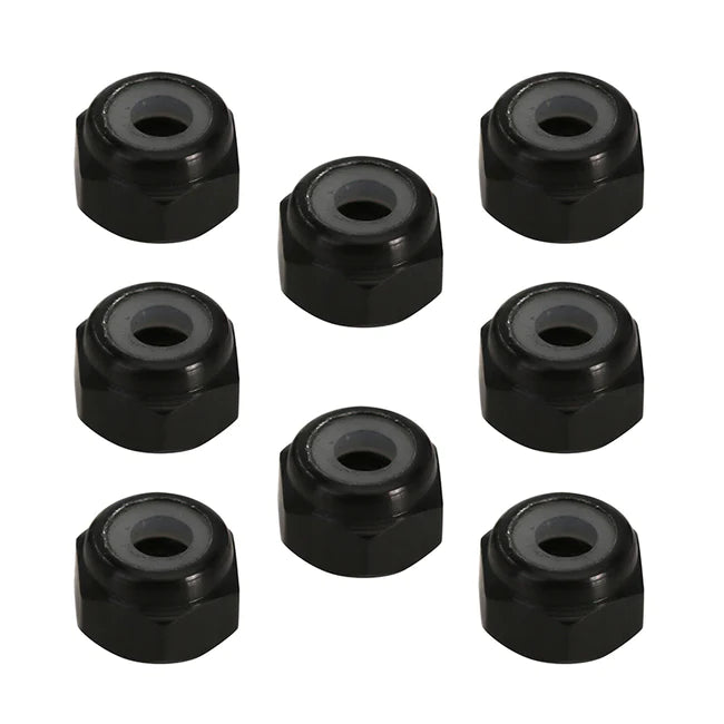 INJORA 8PCS M2 Wheel Lock Nuts Flange Nuts for SCX24