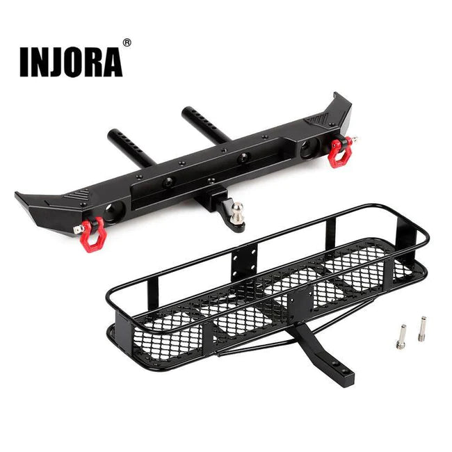 INJORA Metal Rear Bumper for SCX10 Jeep Wrangler