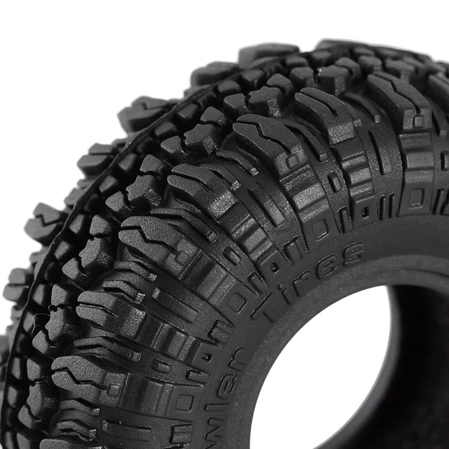 INJORA 1.0" 56*22mm S5 Soft Rubber Rock Terrain Tires for 1/24 RC Crawlers 4PCE T1005