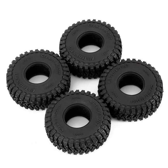 INJORA 1.0" 58*20mm All Terrain Crawl Master Tires for 1/24 RC Crawlers 4PCE T1008