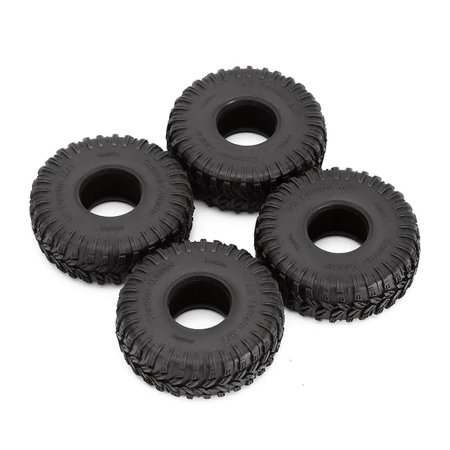 INJORA 1.0" 61*21mm Super Soft All Terrain Tires for 1/24 RC Crawlers 4PCE T1009