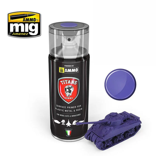 Ammo Paint, Titans: Primer Magic PurpleMatt 400 mls Spray Can