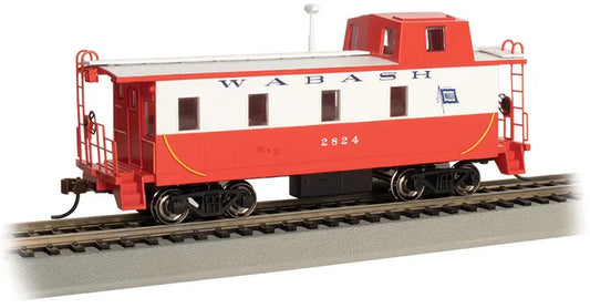 BACHMANN, STREAMLINED CABOOSE W/OFFSET CUPOLA, WABASH #2824, HO SCALE