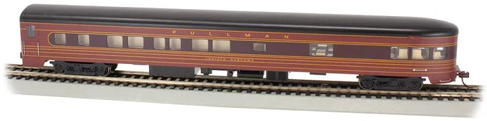 BACHMANN PRR FLEET OF MODERNISM SMOOTH SIDE OBS. CAR, LIT INT. HO SCALE