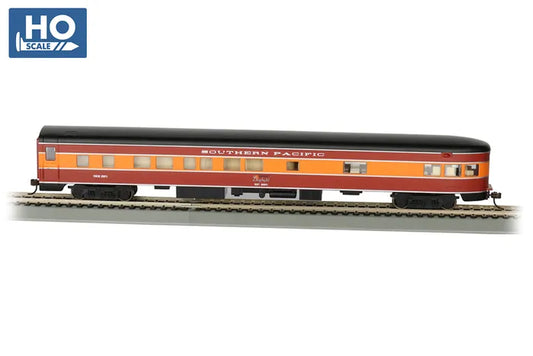 BACHMANN, SOUTHERN PACIFIC 85FT SMOOTH SIDE OBS. CAR #2954 LIT INT. HO SCALE