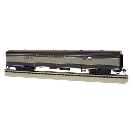 BACHMANN, BALTIMORE & OHIO 72FT SMOOTH SIDE BAGGAGE CAR #763, HO SCALE