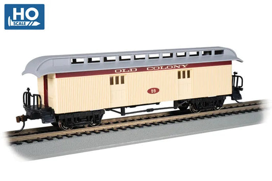 BACHMANN OLD COLONY RR OLD TIME BAGGAGECAR. HO SCALE