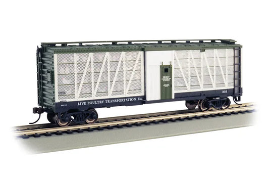 BACHMANN, LIVE POULTRY TRANSPORTATION CO#251 POULTRY TRANSPORT CAR. HO SCALE