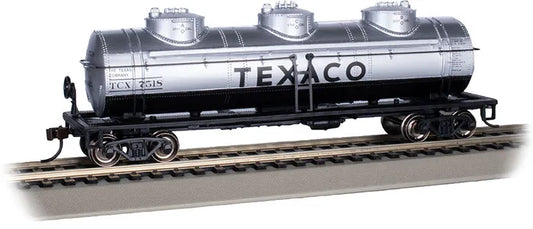 BACHMANN TEXACO #7518 40FT 3 DOME TANK CAR. HO SCALE