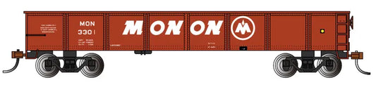 BACHMANN MONON #3301 40FT GONDOLA, OXIDERED. HO SCALE