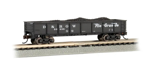 BACHMANN DENVER & RIO GRANDE WESTERN #50435 40FT GONDOLA W/LOAD. N SCALE