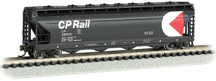 BACHMANN CP RAIL #388511 CANADIAN CYLINDRICAL 4-BAY GRAIN HOPPER