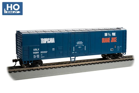 BACHMANN TROPICANA USLX #13088 50FT STEEL ORANGE JUICE REEFER. HO SCALE