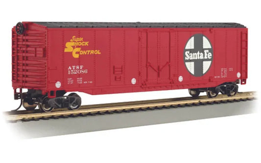 BACHMANN SANTA FE #152086 50FT PLUG DOORBOX CAR. HO SCALE