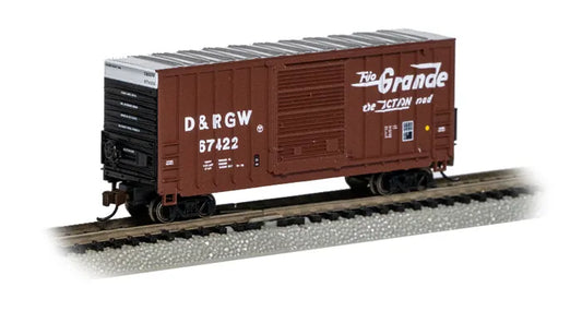 BACHMANN DENVER & RIO GRANDE WESTERN #67422 HI-CUBE BOXCAR. N SCALE