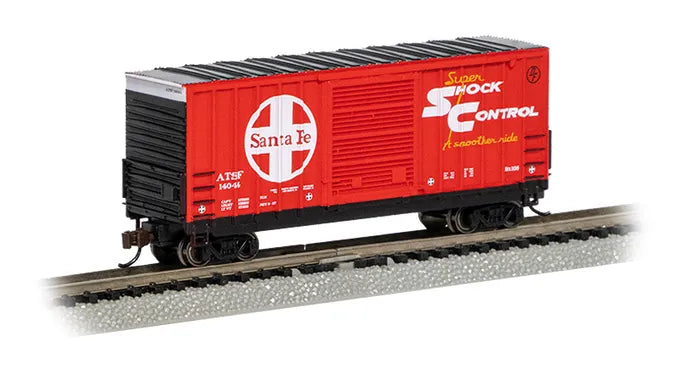 BACHMANN SANTA FE ATSF #14044 40FT HI-CUBE BOXCAR. N SCALE