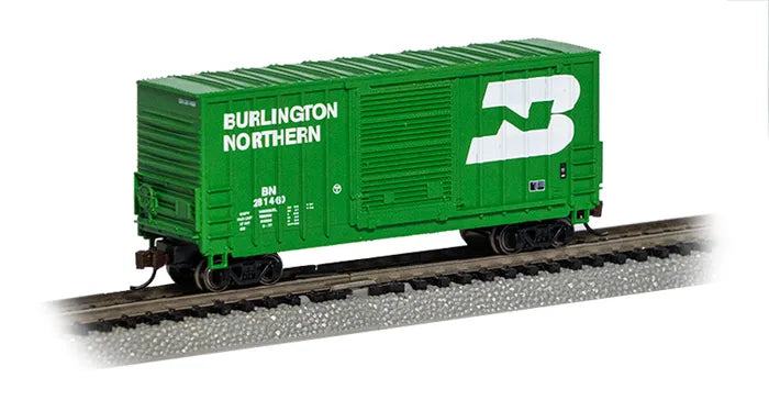 BACHMANN BURLINGTON NORTHERN #281460 40FT HI-CUBE BOXCAR. N SCALE