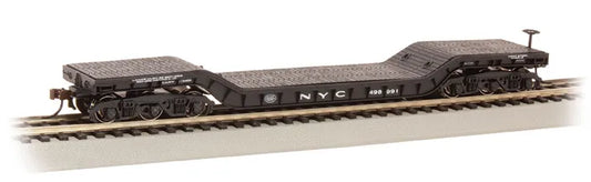 BACHMANN NEW YORK CENTRAL #498991 52FT CENTRE DEPRESSED FLATCAR. HO SCALE