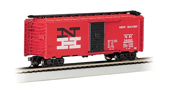 BACHMANN NEW HAVEN #39285 RED 40FT BOXCAR. HO SCALE