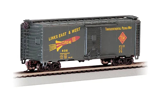 BACHMANN TOLEDO PEORIA & WESTERN #606 40FT BOXCAR. HO SCALE