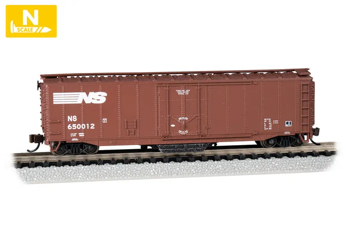 BACHMANN NORFOLK SOUTHERN #650012 50FT PLUG DOOR TRK CLNG BOXCAR. N SCALE