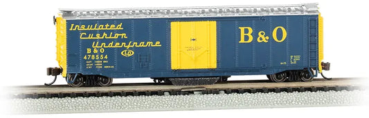 BACHMANN BALTIMORE & OHIO #478554 50FT PLUG DOOR TRK CLN. BOXCAR. N SCALE