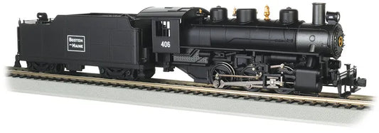 BACHMANN BOSTON & MAINE #406, USRA 0-6-0LOCO W/SHORT HAUL TENDER, HO SCALE