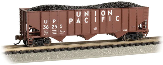 BACHMANN UNION PACIFIC #36255 BS 3-BAY 100 TON OPEN HOPPER. N SCALE