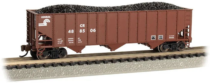 BACHMANN CONRAIL #488506 40FT BETH STEEL3-BAY OPEN 100T HOPPER. N SCALE