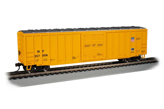 BACHMANN U/PACIFIC #357006 ACF 50.5FT O/SIDE BRACED SLDG DR BOXCAR. HO SCALE